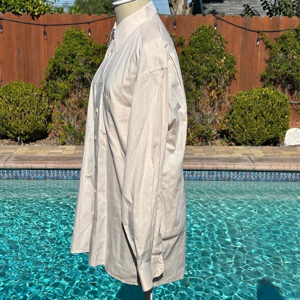 Eterna Light Peach Button Down - Picture 3 of 6